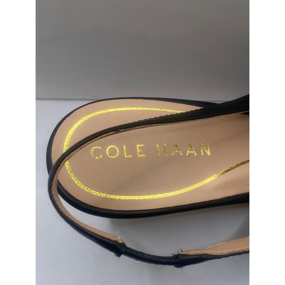 Cole Haan Vandam Slingback Pump in Black Prin, Size 8 - Picture 7 of 10